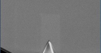 A photo showing the new nanoscale tip