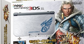 New Nintendo 3DS XL Monster Hunter 4 Ultimate Edition bundle
