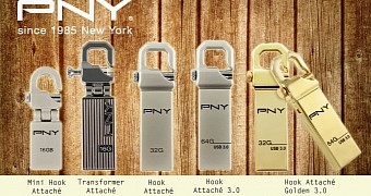 New PNY Flash Drives Have Hooks on the Top Ends