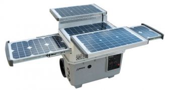 Solar e Power Cube 1500 portable generator, developed by Wagan Tech