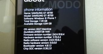 New Samsung Windows Phone 7 Emerges