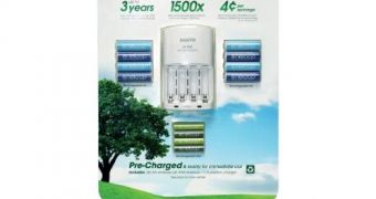 New Sanyo Eneloop batteries support 1,500 recharges