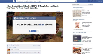 New Snake Attack Video – Facebook Scam