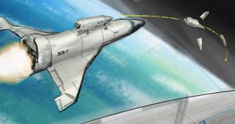 Rendering of a potential design for the XS-1 space plane