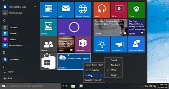 New Start Menu Features, Visual Effects Prepared for Windows 10 RTM