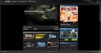 Steam for Linux client interface