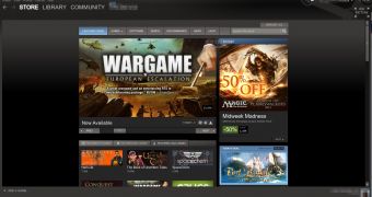 Steam for Linux interface in Ubuntu 12.10