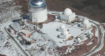 This is the Cerro Tololo Inter-American Observatory, as viewed from an airplane
