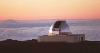 The 10-meter telescope at the NASA ITF, atop Mount Kea, Hawaii