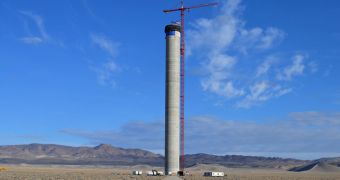 Solar Power Tower built by SolarReserve in Tonopah, Nevada expected to start functioning in 2013