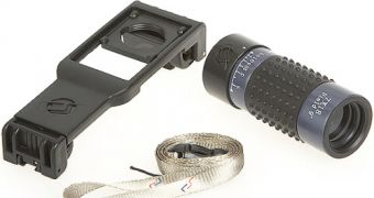 The Generic Mobile Phone Telescope with neckstrap and an adapter