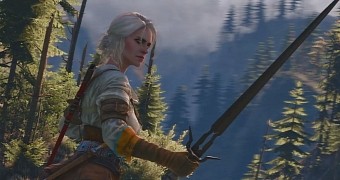 Ciri enters combat in The Witcher 3
