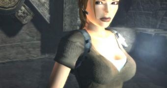 Churchgoing Lara Croft - you'll have to download the patch for the naughty one