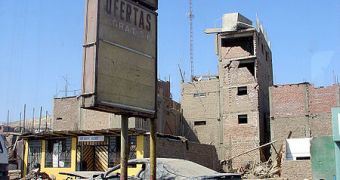 Damages caused by the 8.0-magnitude earthquake that struck Peru in 2007