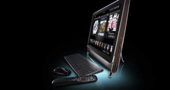 The new HP TouchSmart desktop computer