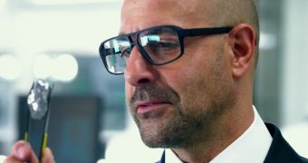 Stanley Tucci finally makes an appearance in the trailer for “Transformers: Age of Extinction”
