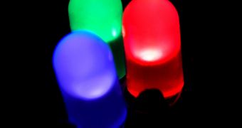 Red, blue and green LEDs