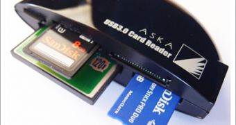 The ASKA USB 3.0 memory card reader