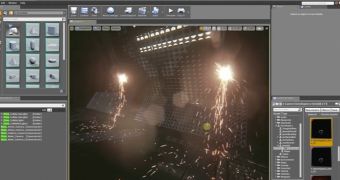 Various visual effects are possible in Unreal Engine 4