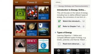 iTunes U iPhone screenshots