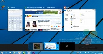 Virtual desktops in Windows 9