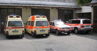 Ambulances were sent out the good old fashion way