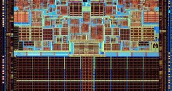Penryn processor core die