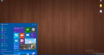 Windows 10 TP build 9926 desktop