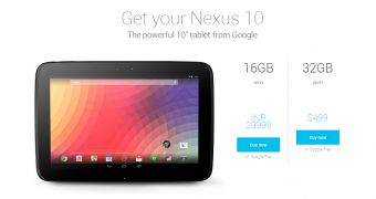 Google Nexus 10 16GB version gets priced in India