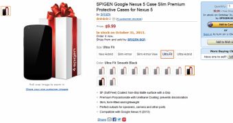Nexus 5 case on Amazon