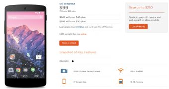 Nexus 5 now available at WIND Mobile