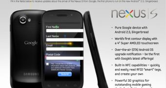 Nexus S by Samsung coming soon to Canada