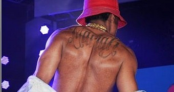 Nick Cannon debuted this Mariah tattoo on his back in 2008, shortly after he married Carey
