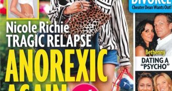 Tab claims Nicole Richie is “anorexic again,” weighing just 88 pounds (39.9 kg)