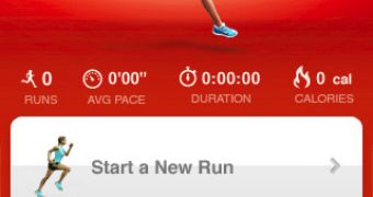 Nike+ GPS welcome screen