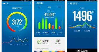Nike+ FuelBand for Android (screenshots)