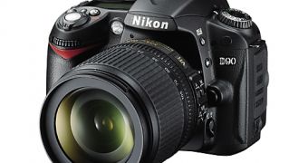 The Nikon D90 - angle view
