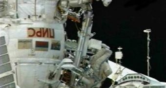 Explosive Bolt Removed from Soyuz Capsule