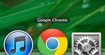 Google Chrome icon in the OS X Dock