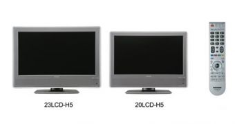 The two new Hitachi LCD TV sets