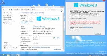 As you can see, Windows 8.1 build 9369 has the same desktop UI as Windows 8
