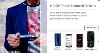 Nokia 5710 XpressMusic spotted on the company's site