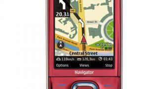 Nokia 6210 Navigator in red