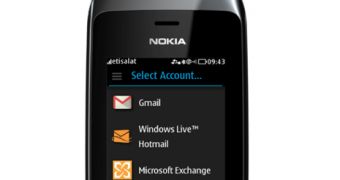Mail for Exchange arrives on Nokia Asha Touch