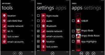 App Folder for Windows Phone 8 (screenshots)