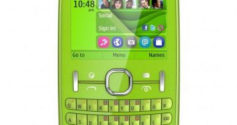 Green Nokia Asha 201