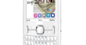 White Nokia Asha 201