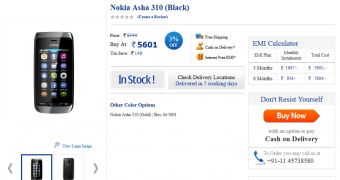 Nokia Asha 310 Now Available in India