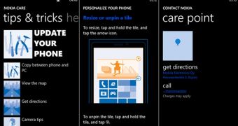 Nokia Care app (screenshots)