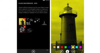 Glance Background for Windows Phone (screenshots)